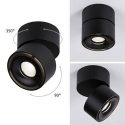 Paulmann 93371 Spircle LED osvětlení na stěnu/strop LED pevně vestavěné LED 8 W černá (matná)