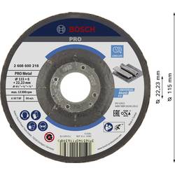 Bosch Accessories Bosch Power Tools 2608600218 brusný kotouč lomený 115 mm 1 ks ocel