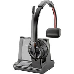 HP Poly Savi 8210-M Headset otevřená (On Ear) DECT, Bluetooth® stereo černá Potlačení hluku headset, regulace hlasitosti, Vypnutí zvuku mikrofonu, vč. nabíjecí