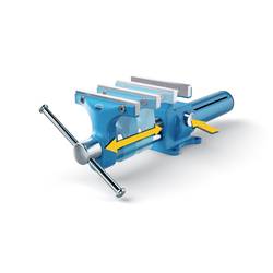 Brockhaus Heuer COMPACT svěrák, 118001, Šířka čelistí: 120 mm, Rozpětí (max.): 125 mm