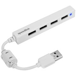 SpeedLink SL-140000-WE USB Hub 4 porty USB-A USB 2.0 480 MBit/s bílá Snappy Slim