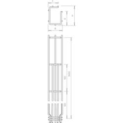 OBO Bettermann 6005526 Mřížkový žlab (d x š x v) 3 m x 75.00 mm x 125.00 mm 3 m