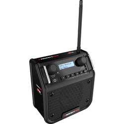 PerfectPro DPR2-18V PE-DPR2-18V odolné rádio, DAB+, FM, AUX, Bluetooth, DAB+, FM, voděodolné, prachotěsné, nárazuvzdorné, černá
