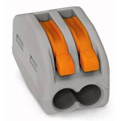 kabelová svorka Tuhost (příčný řez): 0.08-2.5 mm² Pólů: 2 WAGO 500 ks šedá