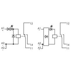 WAGO deska s relé osazený 1 ks 288-508 1 přepínací kontakt 230 V/AC
