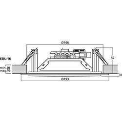 Monacor EDL-16 ELA stropní reproduktor, 100 V, bílá, 1 ks