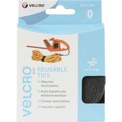 VELCRO® VEL-EC60254 kabelový manažer na suchý zip ke spojování háčková a flaušová část (d x š) 5000 mm x 30 mm černá 5 m