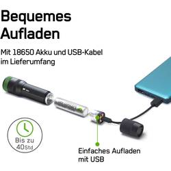 GP Discovery GPDISFLCR41BL935 LED kapesní svítilna, napájeno akumulátorem, 650 lm, 40 h, 179 g