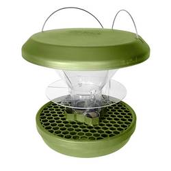 Swissinno Velký odpuzovací kroužek pro krmítko Großvogel-Abwehr Ring für Vogelfutter Silos Davos und Lucerne stříbrná 1 ks 1 860 001K