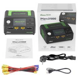 Gens ace modelářská nabíječka, 25 A, Li-Pol, Li-Ion, LiHV , LiFePO , NiMH, Dvojitý nabíjecí výstup, rozpoznání baterie , nabíjecí funkce, rychlonabíjecí funkce