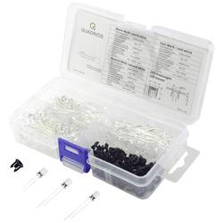 Quadrios sada LED teplá bílá, studená bílá kulatý 5 mm 20000 mcd 25 ° 20 mA 3.0 V