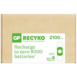 GP ReCyko akumulátor AA Ni-MH, 2100 mAh, 1.2 V, 8 ks