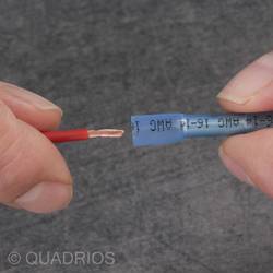 Quadrios 22C467 krimpovací spojka se smršťovací bužírkou 0.5 mm² 1.5 mm² plná izolace červená 1 sada
