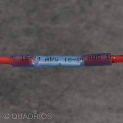 Quadrios 22C467 krimpovací spojka se smršťovací bužírkou 0.5 mm² 1.5 mm² plná izolace červená 1 sada