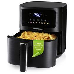 GourmetMaxx GOURMETmaxx Heißluft-Fritteuse Digital 4,5l 1500W horkovzdušná fritéza, 4.5 l, 1 500 W, s displejem, funkce časovače, černá