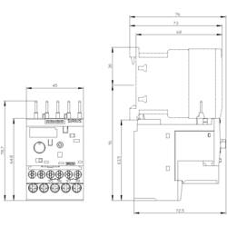 přepěťové relé 1 spínací kontakt, 1 rozpínací kontakt Siemens 3RB3016-1SB0 1 ks