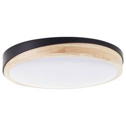 Brilliant G80845/76 Baarlo LED stropní svítidlo LED pevně vestavěné LED 24 W černá (matná), dřevo