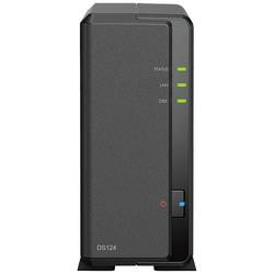 Synology DiskStation DS124 skříň pro NAS server 0 GB 1 Bay 2x USB 3.0 hub, vypínač DS124