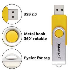 Intenso 3.2 Gen1 Office Line USB flash disk 64 GB žlutá, zelená, modrá, oranžová, černá 3543595 USB 3.2 (Gen 1x1)