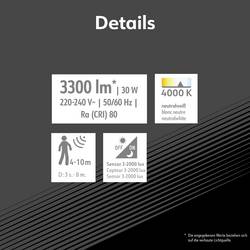 Müller-Licht Orlando 21600074 venkovní LED reflektor s PIR detektorem 30 W Barvy světla (LED svítidlo): neutrální bílá