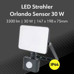 Müller-Licht Orlando 21600074 venkovní LED reflektor s PIR detektorem 30 W Barvy světla (LED svítidlo): neutrální bílá