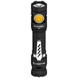 ArmyTek Partner C2 Magnet USB Warm LED kapesní svítilna, s klipem na opasek, s brašnou, napájeno akumulátorem, 1020 lm, 118 g