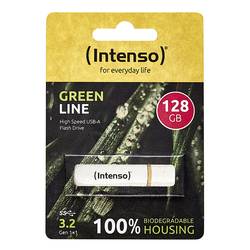 Intenso Green Line USB flash disk 128 GB béžová, hnědá 3540491 USB 3.2 (Gen 1x1)