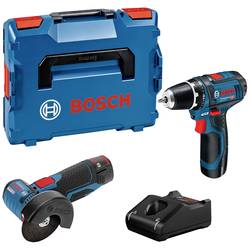 Bosch Professional GSR 12V-15 + GWS 12V-76 +2X2.0AH + GAL 1 0615990N2U sada nářadí na nářadí s akumulátorem, elektrikář, pro údržbáře, do auta, profesionální