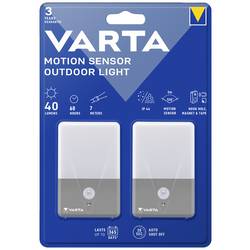 Varta 16634101402 Motion Sensor Outdoor Light Twin LED campingové osvětlení 40 lm na baterii 60 g šedá