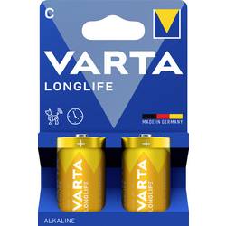 Varta VARTA Longlife C Blister 2 baterie malé mono C alkalicko-manganová 1.5 V 2 ks