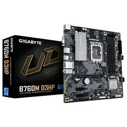 Gigabyte B760M Základní deska Socket (PC) #####Intel® 1700 Tvarový faktor Micro-ATX Čipová sada základní desky Intel® B760 Express