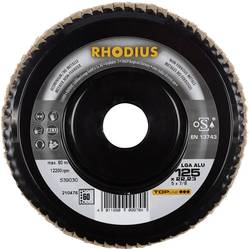 Rhodius 210476 LGA ALU vějířový brusný kotouč Průměr 125 mm Ø otvoru 22.23 mm Zrnitost 60 neželezné kovy 1 ks