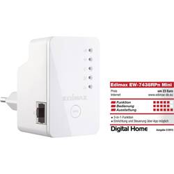 EDIMAX EW-7438RPn Mini met EdiRange App Wi-Fi repeater 300 MBit/s 2.4 GHz