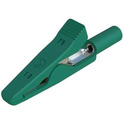 Hirschmann Test & Measurement MA 1 mini krokosvorka zelená Upínací rozsah max.: 4 mm Délka: 41.5 mm 1 ks