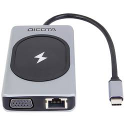 Dicota USB-C® dokovací stanice USB-C 10-in-1 Wireless Charging Dock 4K PD 100W + 15W Vhodné pro značky (dokovací stanice pro notebook): univerzální