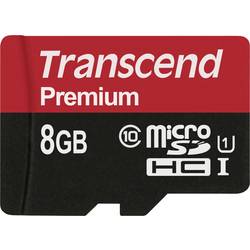 Transcend Premium paměťová karta microSDHC 8 GB Class 10, UHS-I