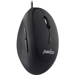 Perixx Perimice-519 optická ergonomická myš, přenos USB, 6 tlačítko, 1600 dpi, černá