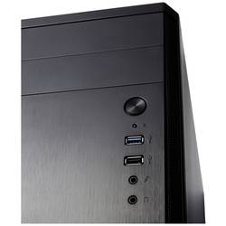 Fractal Design CORE 1100 mini tower PC skříň černá 1 předinstalovaný ventilátor