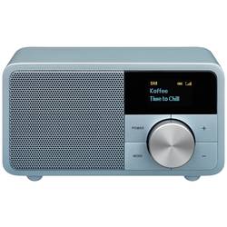 Sangean Genuine Mini DDR-7 A500420 stolní rádio, DAB+, FM, AUX, Bluetooth, tyrkysová