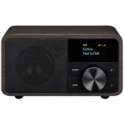 Sangean Genuine Mini DDR-7 A500421 stolní rádio, DAB+, FM, AUX, Bluetooth, tmavě hnědá