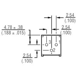 Bourns 3386P-1-202LF 3386P-1-202LF trimr lineární 0.5 W 2 kΩ 310 ° 1 ks