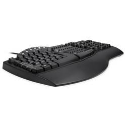 Perixx PERIDUO-512 DE B kabelový sada klávesnice a myše ergonomická německá, QWERTZ černá