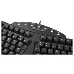 Perixx PERIDUO-512 DE B kabelový sada klávesnice a myše ergonomická německá, QWERTZ černá