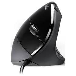 Perixx PERIDUO-512 DE B kabelový sada klávesnice a myše ergonomická německá, QWERTZ černá