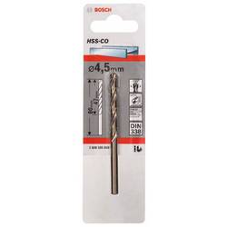 Bosch Accessories 2608585849 Bosch Power Tools HSS kovový spirálový vrták 4.5 mm Celková délka 80 mm Cobalt DIN 338 válcová stopka 1 ks