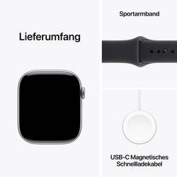 Apple Watch Series 11 GPS + Cellular 42 mm hliníkový plášť sportovní náramek černá S/M