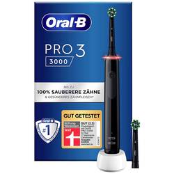 Oral-B Pro 3 3000 Cross Action elektrický kartáček na zuby, rotační/oscilační/pulzní, černá, 350931