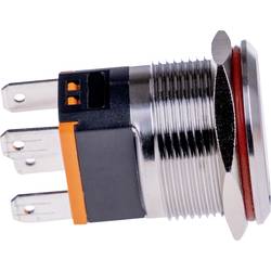 Joy-it BUTTON22C-L-GR, BUTTON22C-L-GR spínač s reverzací, 22.20 mm, 250 V/AC, 15 A, 1 ks
