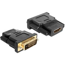 Delock 65466 DVI / HDMI adaptér [1x DVI zástrčka 24+1pólová - 1x HDMI zásuvka] černá 0 cm