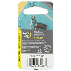 NITE Ize NI-SBP2-03-01 karabina S-Biner Gr. 2 76 mm x 50 mm x 25 mm 1 ks